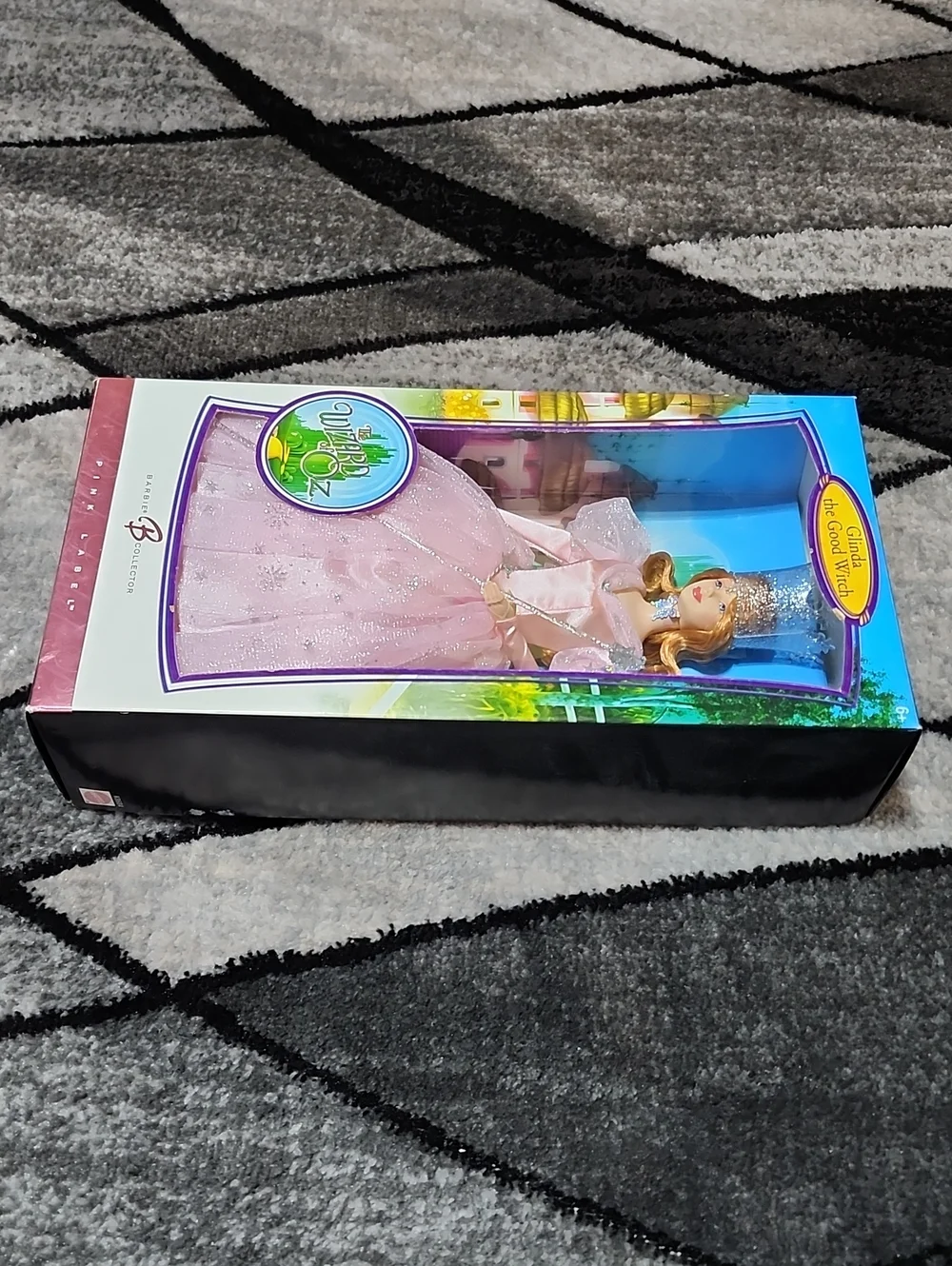 2006 MATTEL BARBIE COLLECTOR WIZARD OF OZ GLINDA THE GOOD WITCH PINK LABEL